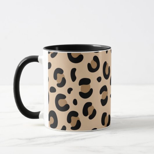Bold Tiger Stripe Pattern – Animal Print Design マグカップ (左)