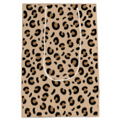 Bold Tiger Stripe Pattern – Animal Print Design ミディアムペーパーバッグ (裏面)