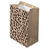 Bold Tiger Stripe Pattern – Animal Print Design ミディアムペーパーバッグ (裏面アングル)