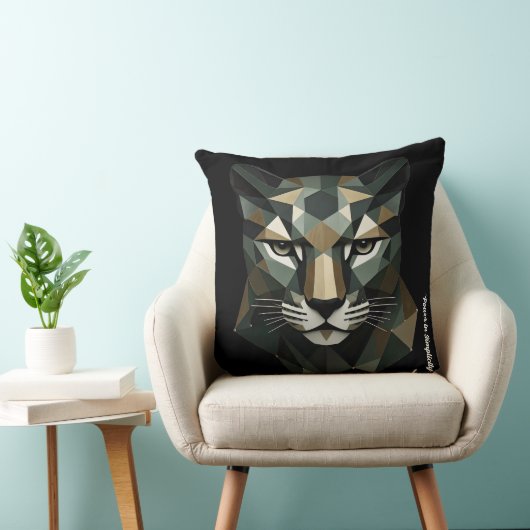 "Bold Triangular Form" Throw Pillow クッション (椅子)