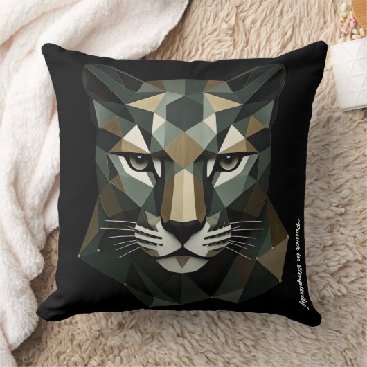 "Bold Triangular Form" Throw Pillow クッション (ブランケット)