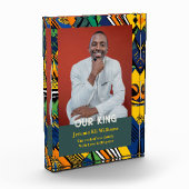 Bold Tribal Christmas Gifts for African Black Men フォトブロック (左)