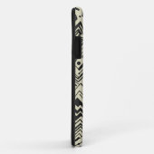 Bold Tribal Geometric Pattern – Black and Cream Ab Case-Mate iPhoneケース (裏面/右)