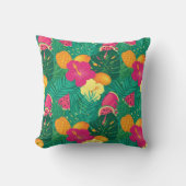 Bold Tropical Paradise Seamless Pattern クッション (正面)