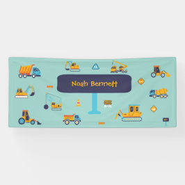 Bold Trucks Custom Name for Kids Boy 横断幕