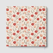 Bold Tulip Boho Wedding Guest Book ゲストブック (裏面)