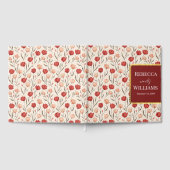 Bold Tulip Boho Wedding Guest Book ゲストブック (全面)