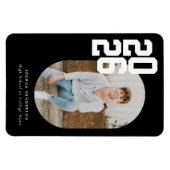 Bold Type Black Graduation Flexible Photo Magnet マグネット (横)