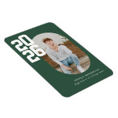 Bold Type Green Graduation Flexible Photo Magnet マグネット (右側)
