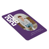Bold Type Purple Graduation Flexible Photo Magnet マグネット (右側)