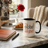 Bold Typographic Motivational Daily Affirmation En マグカップ