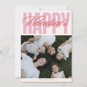 Bold Typographic Valentine’s Day Photo Card 招待状 (正面)