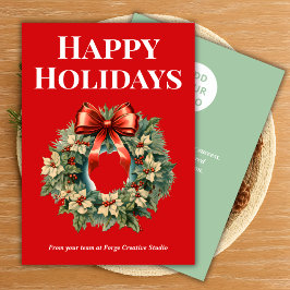 Bold Typography Business Christmas Card シーズンカード