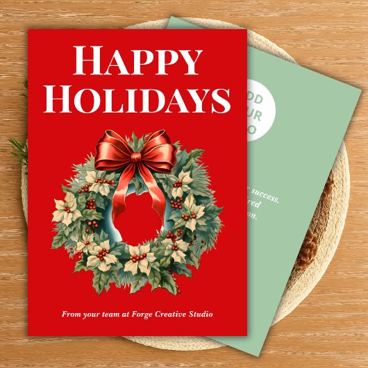 Bold Typography Business Christmas Card シーズンカード