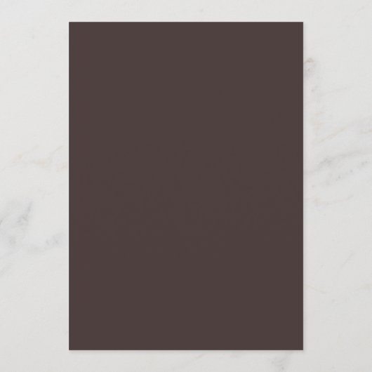 Bold Typography Custom Brown Modern Minimalist メニュー (裏面)