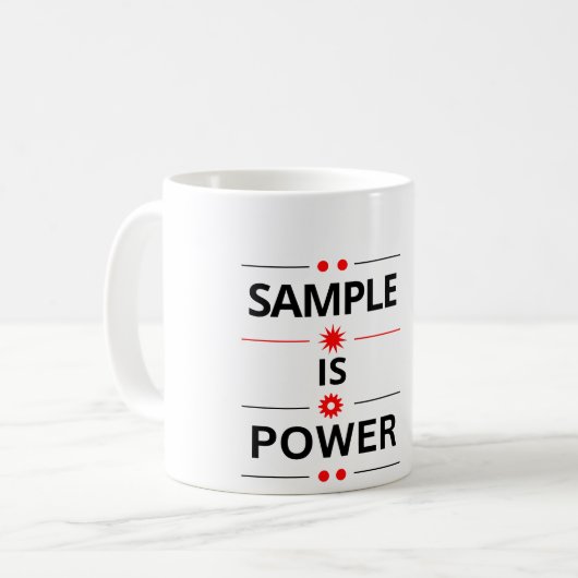 Bold Typography Quote  コーヒーマグカップ (正面左)