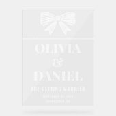 Bold Typography Wedding Entrance アクリルサイン (正面)