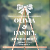 Bold Typography Wedding Entrance アクリルサイン (ニュートラル)