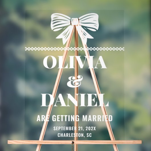 Bold Typography Wedding Entrance アクリルサイン (ニュートラル)