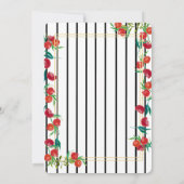 Bold Watercolor Pomegranate Wedding Invitations 招待状 (裏面)