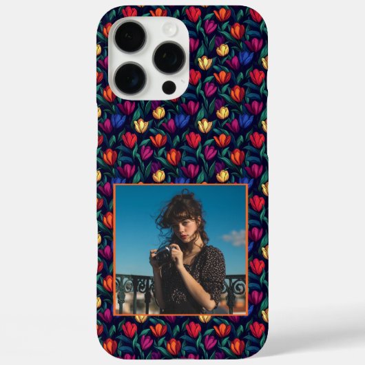 Bold Wedding Favors Tulip Floral Custom  Case-Mate iPhoneケース (裏面)