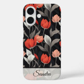 Bold Wedding Favors Tulip Name Case-Mate iPhoneケース (裏面)