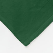 Bold White BASKETBALL Text On Deep Forest Green フリースブランケット (角)