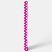 Bold White Polka Dots on Hot Pink Samsung Galaxyケース (左側面)