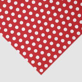 Bold White Polka Dots on Red 薄葉紙 (詳細)