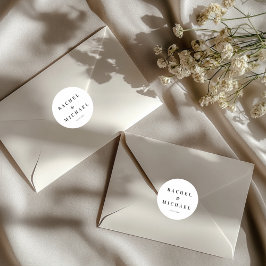 Bold  White Wedding ラウンドシール