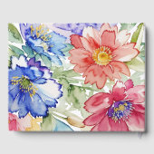 Bold Wildflower Wedding Guest Book | Boho Floral ゲストブック (裏面)