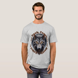 Bold Wolf Spirit - Fierce Geometric Wolf Art Tシャツ