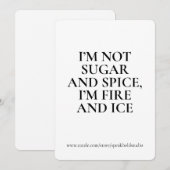 Bold Women Empowerment Greeting Card For Women シーズンカード (正面/裏面)