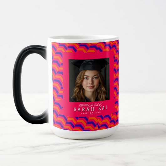 Bold Zigzag Pattern Graduating Class モーフィングマグカップ (左)