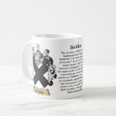 Bolden、起源、意味および頂上 コーヒーマグカップ (正面左)