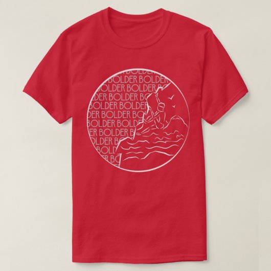 Bolder Bouldering Ink Vault Art Tシャツ (デザイン正面)