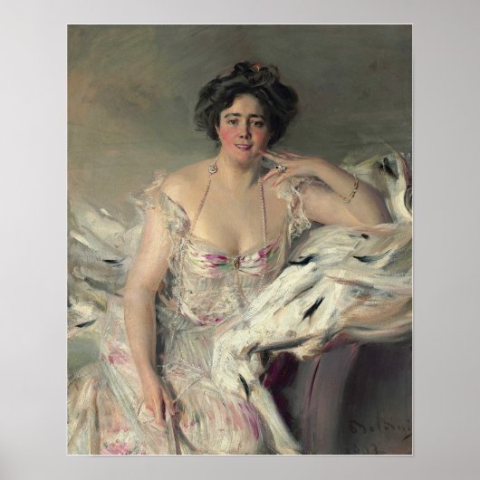 Boldini - ナンネ・シュラーダー夫人 ポスター (正面)