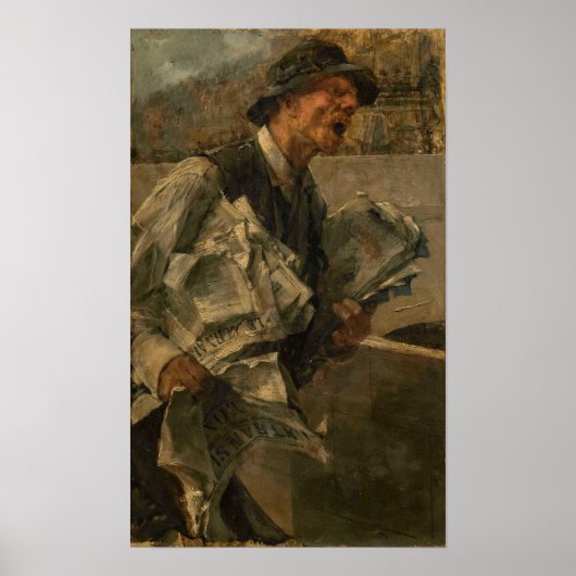 Boldini – パリの新聞の人1878 ポスター (正面)