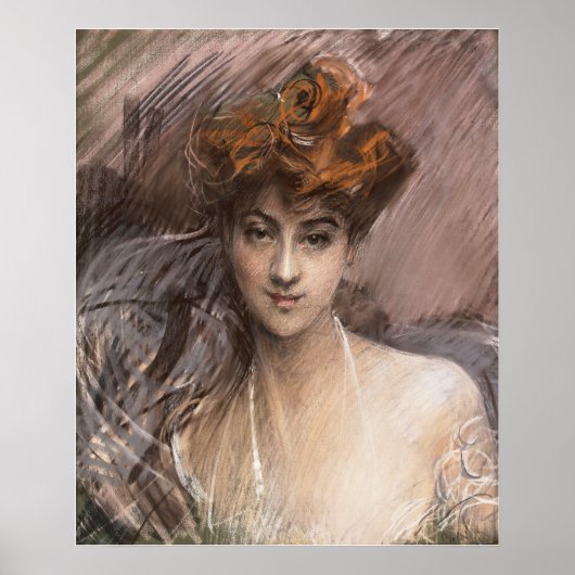 Boldini - ルシ・ジェラールの肖像 ポスター (正面)