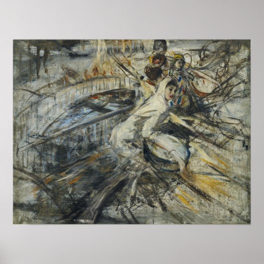 Boldini – ヴェネツィアの女性勉強1887 ポスター (正面)