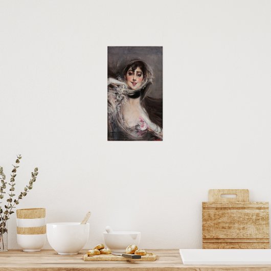 Boldini – 手袋をした女性 ポスター (キッチン)