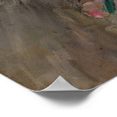 Boldini – 花を持つ若い女性 ポスター (角)