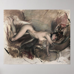 Boldini – 若い女性の姿1890 ポスター