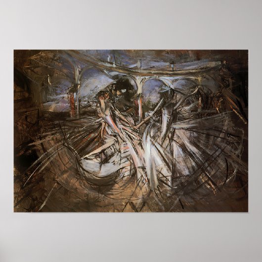 Boldini - Dance At The Colonade 1889 ポスター (正面)