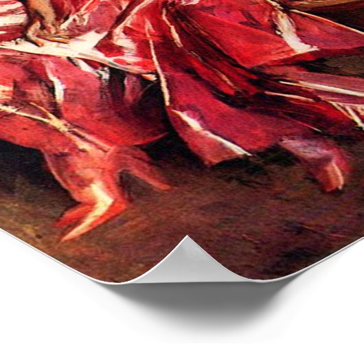 Boldini Lady in Red Poster ポスター (角)