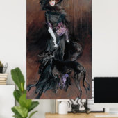 Boldini - Marchesa Luisa Casati With Greyhound ポスター (ホームオフィス)