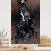 Boldini - Marchesa Luisa Casati With Greyhound ポスター (キッチン)