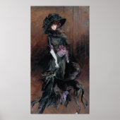 Boldini - Marchesa Luisa Casati With Greyhound ポスター (正面)
