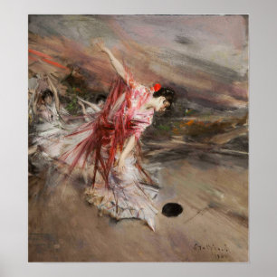 Boldini - The スペインの Dancer 1900 ポスター