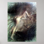 Boldini - Young Lady Entering Bath ポスター (正面)